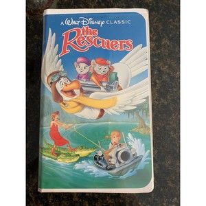 RARE 💎 Black Diamond Classic Disney Black Diamond,The Rescuers VHS 1992